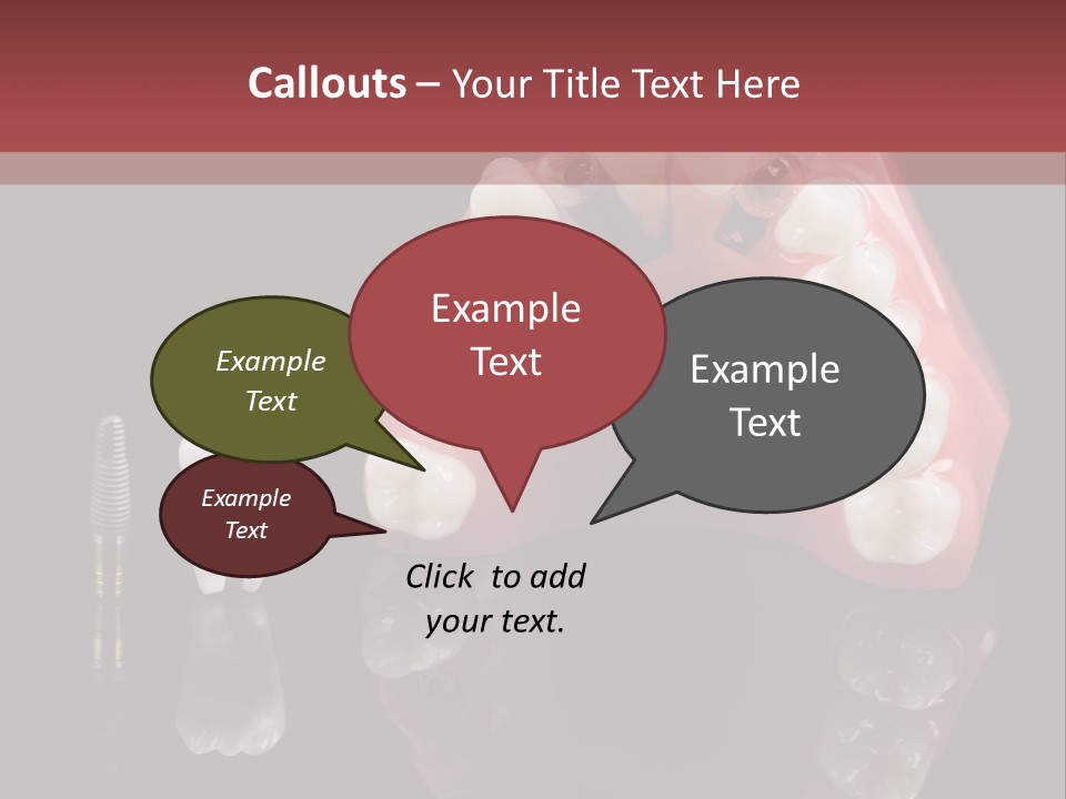 Pink Angled Orthodontist PowerPoint Template