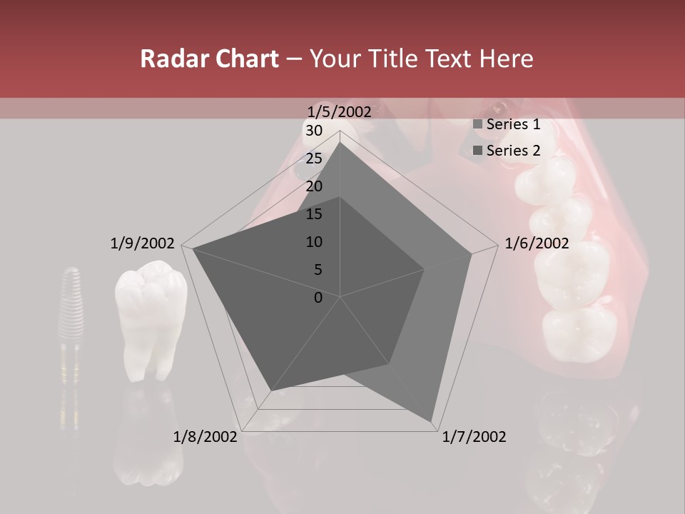 Pink Angled Orthodontist PowerPoint Template