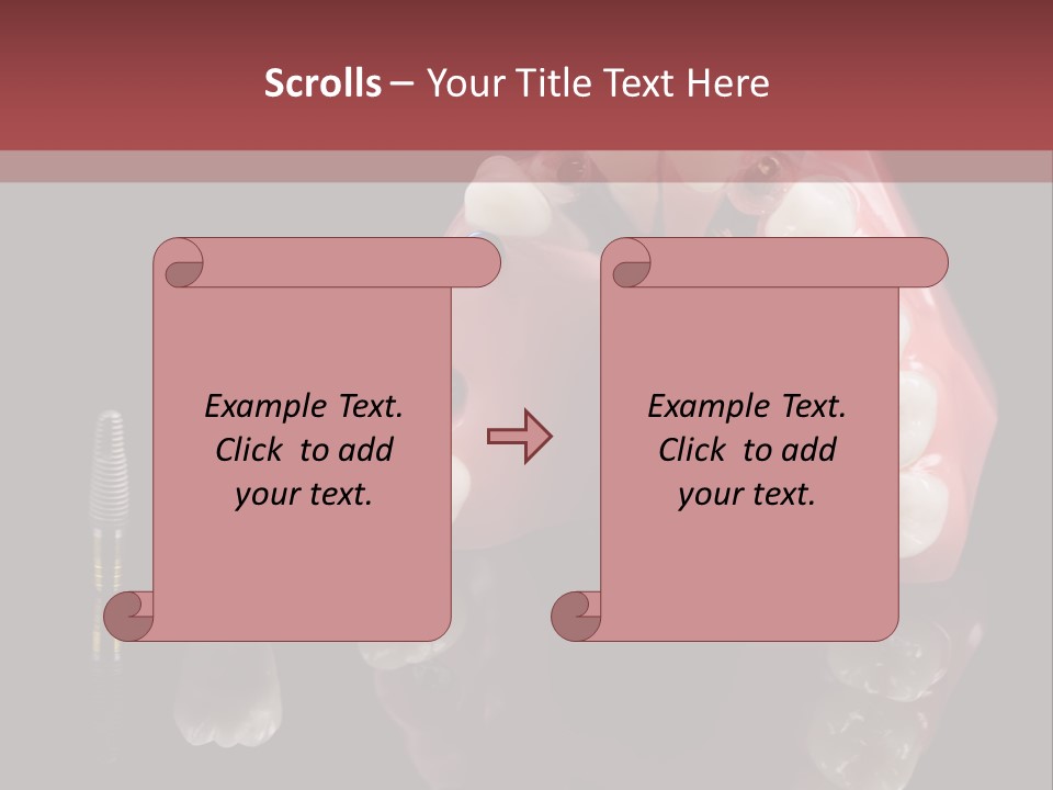 Pink Angled Orthodontist PowerPoint Template