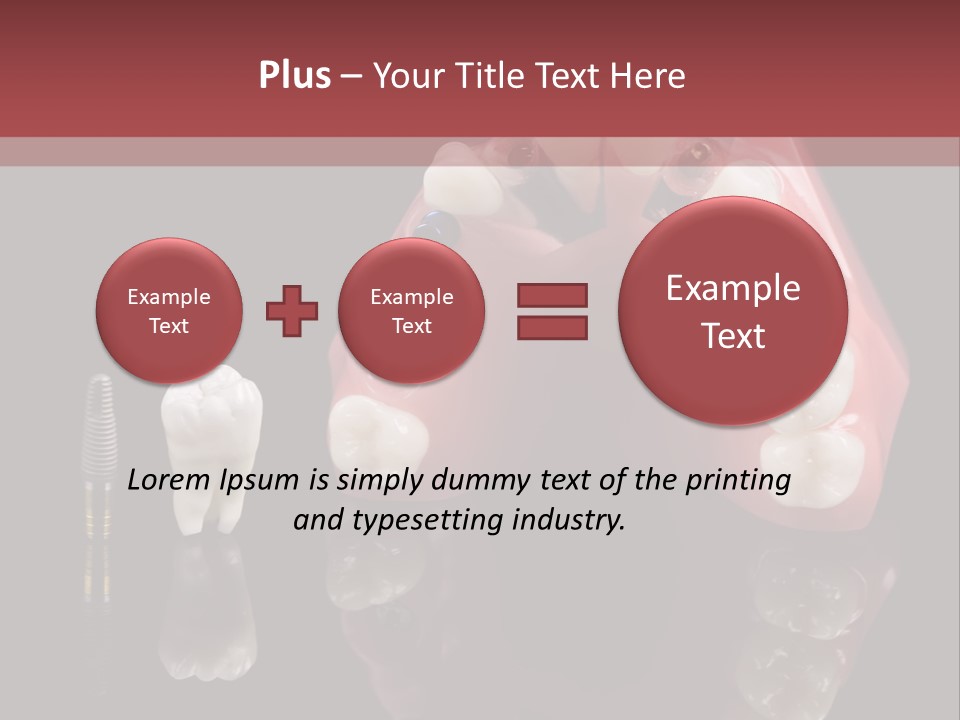 Pink Angled Orthodontist PowerPoint Template