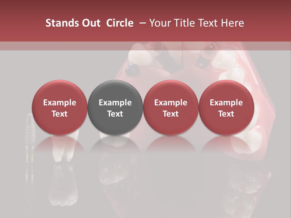 Pink Angled Orthodontist PowerPoint Template