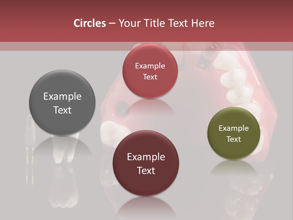 Pink Angled Orthodontist PowerPoint Template