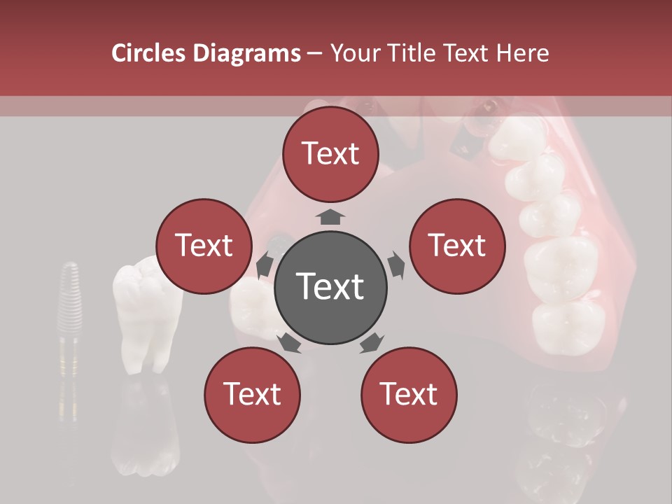 Pink Angled Orthodontist PowerPoint Template