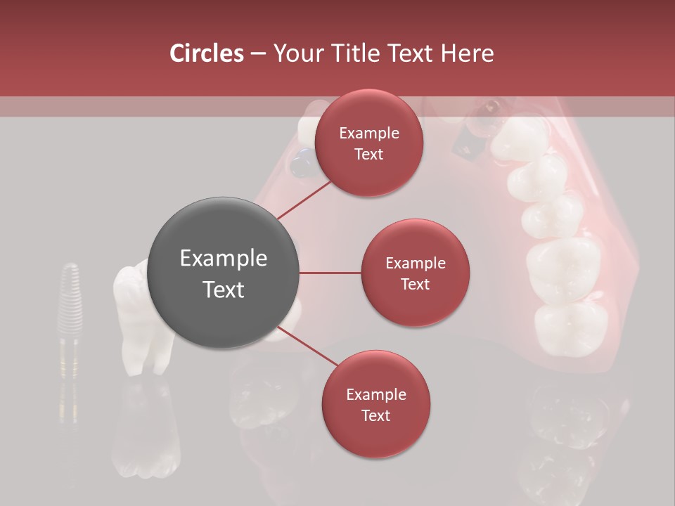 Pink Angled Orthodontist PowerPoint Template