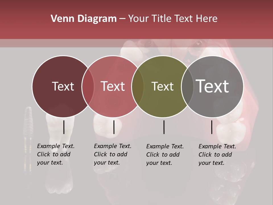 Pink Angled Orthodontist PowerPoint Template