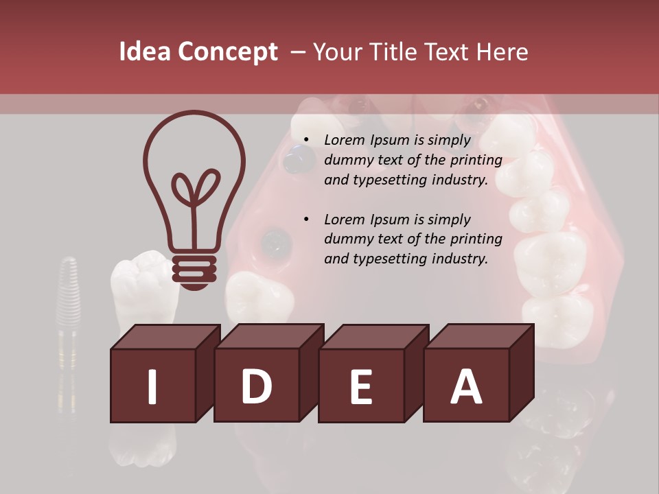 Pink Angled Orthodontist PowerPoint Template