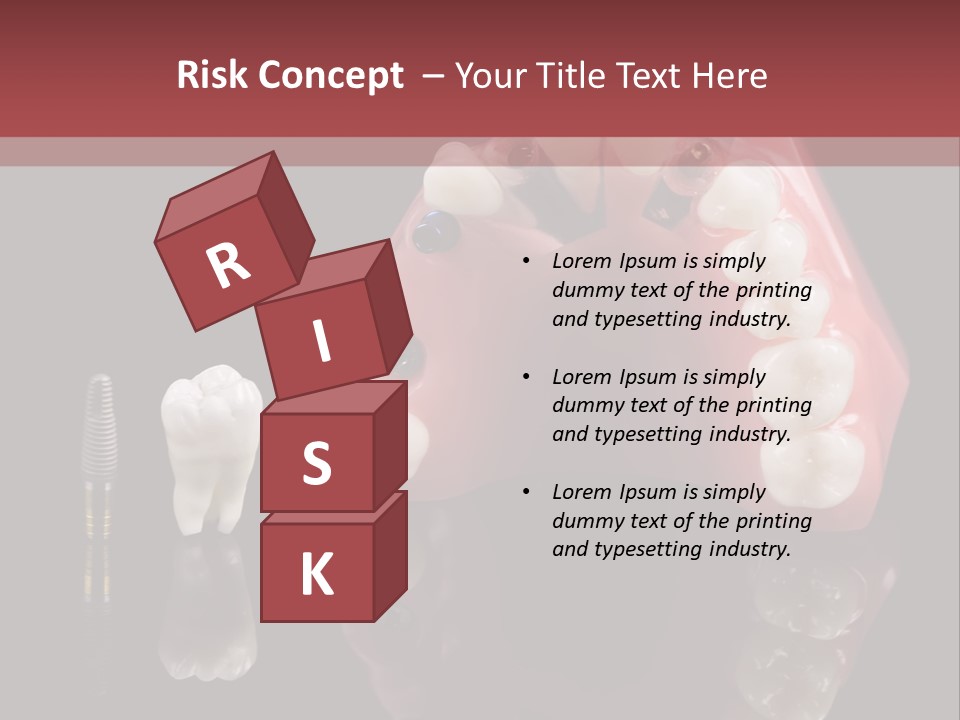 Pink Angled Orthodontist PowerPoint Template