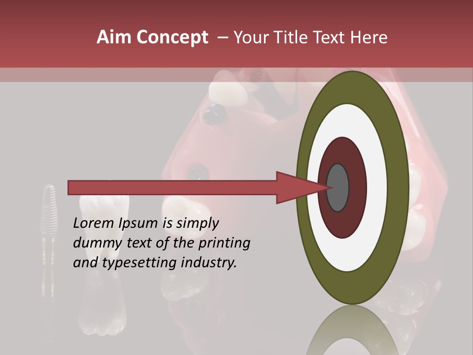 Pink Angled Orthodontist PowerPoint Template