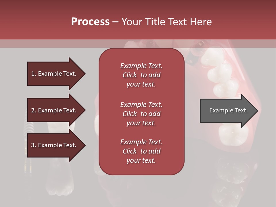 Pink Angled Orthodontist PowerPoint Template