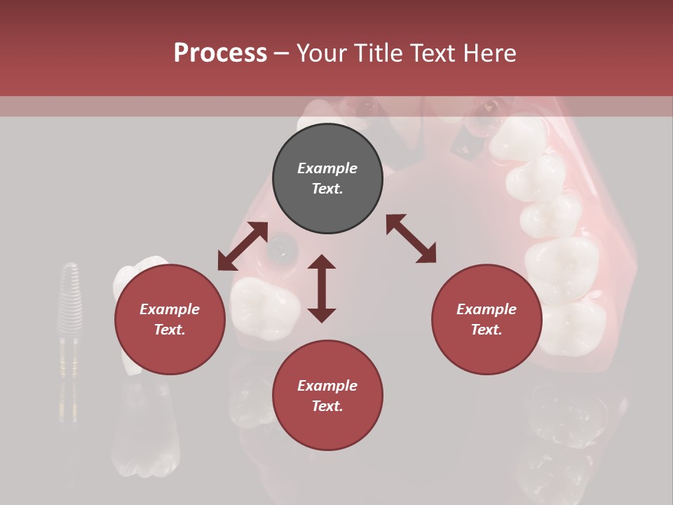 Pink Angled Orthodontist PowerPoint Template