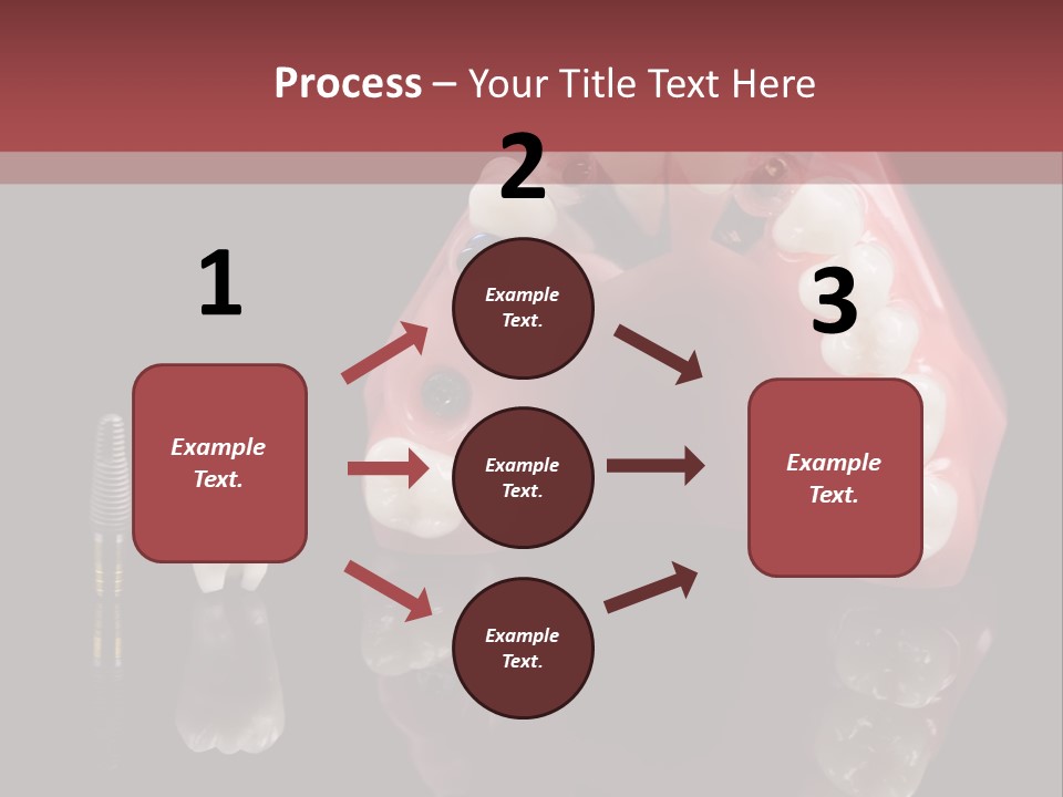 Pink Angled Orthodontist PowerPoint Template