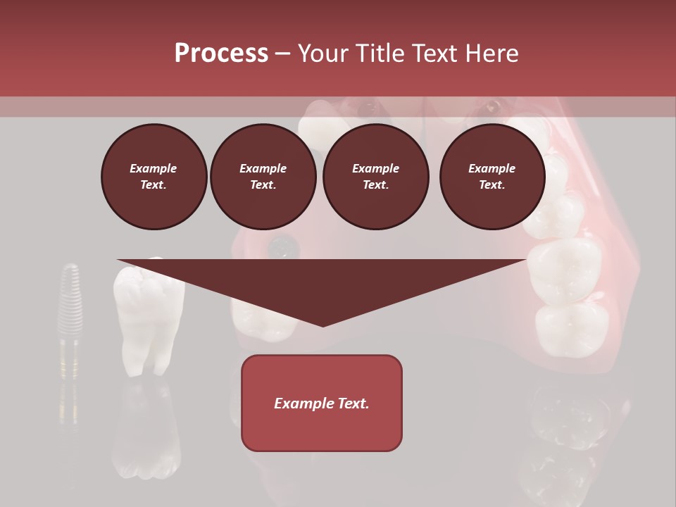 Pink Angled Orthodontist PowerPoint Template