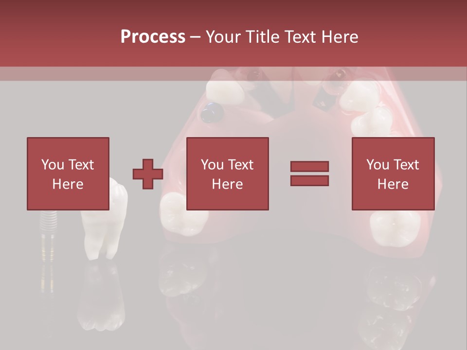Pink Angled Orthodontist PowerPoint Template