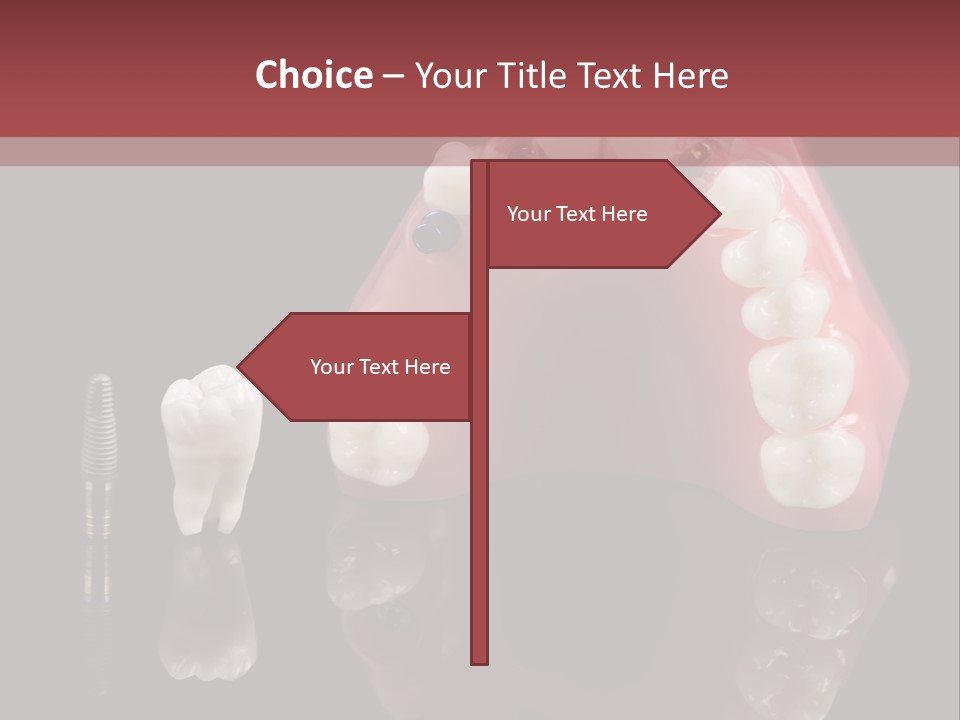 Pink Angled Orthodontist PowerPoint Template