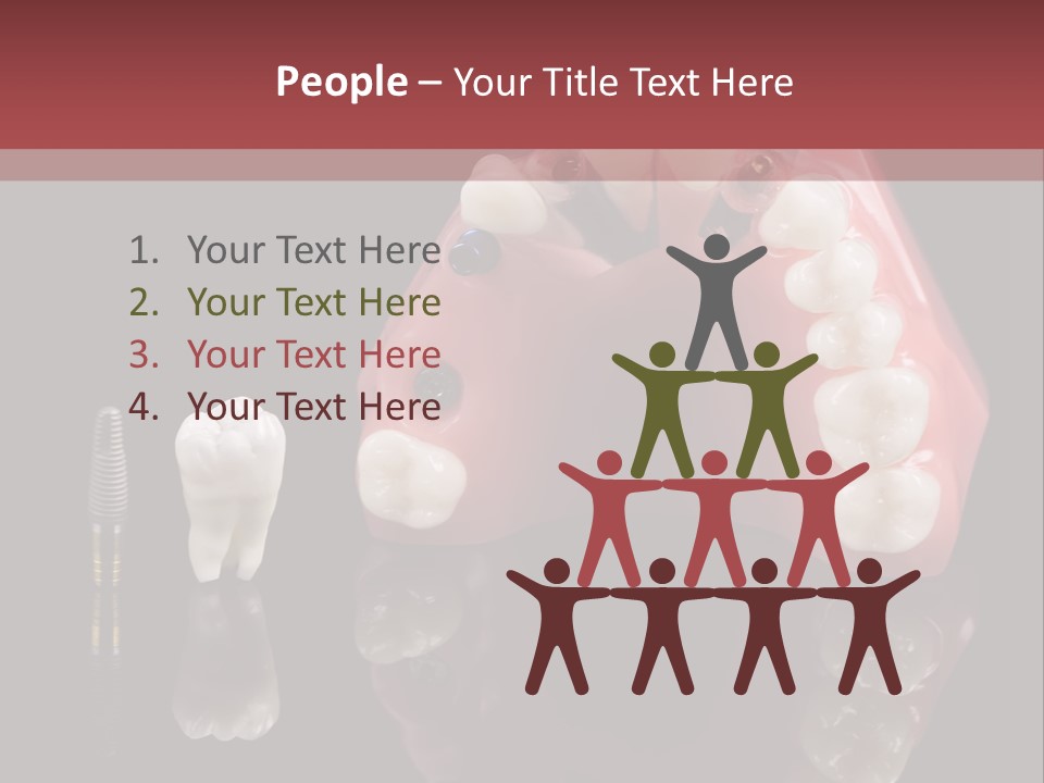 Pink Angled Orthodontist PowerPoint Template