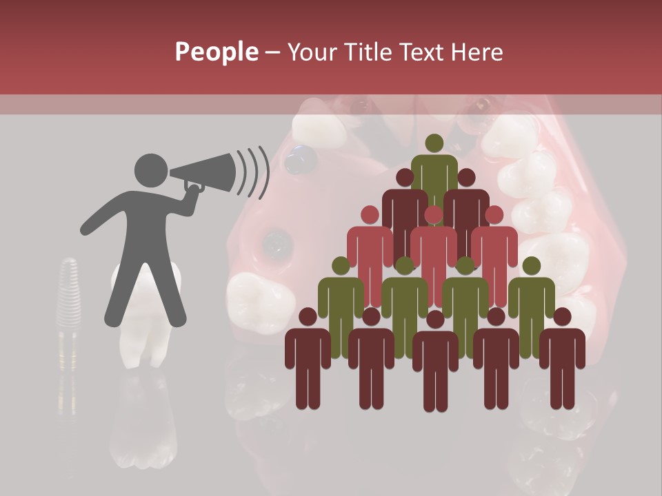 Pink Angled Orthodontist PowerPoint Template