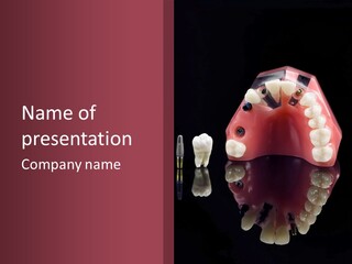 Care Anatomy Orthodonture PowerPoint Template