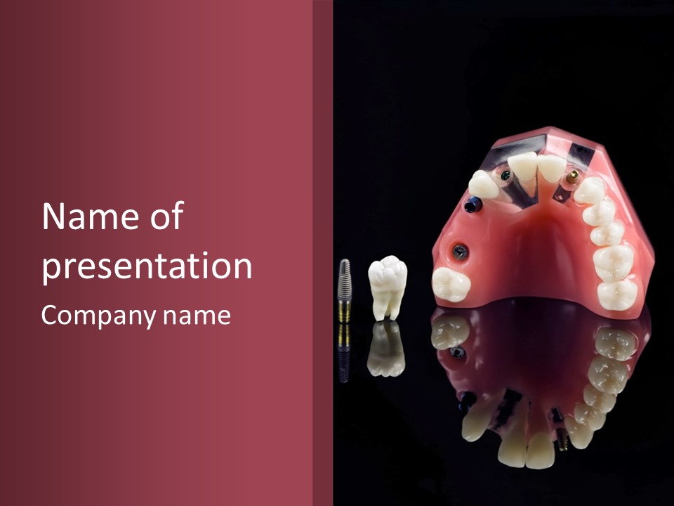 Care Anatomy Orthodonture PowerPoint Template