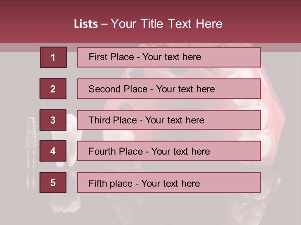 Care Anatomy Orthodonture PowerPoint Template