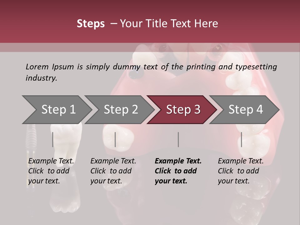 Care Anatomy Orthodonture PowerPoint Template