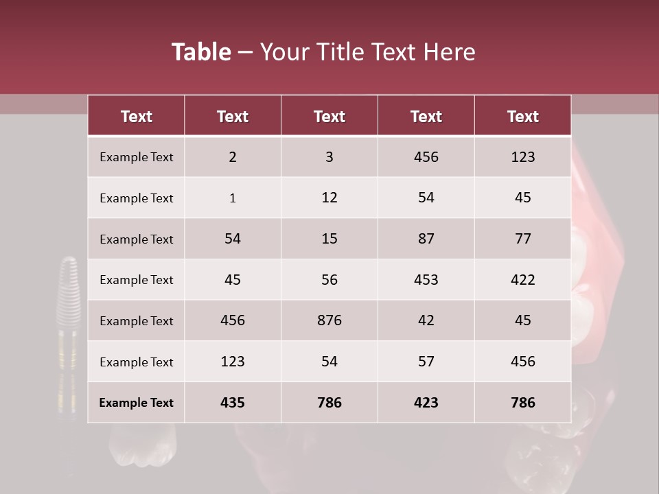 Care Anatomy Orthodonture PowerPoint Template