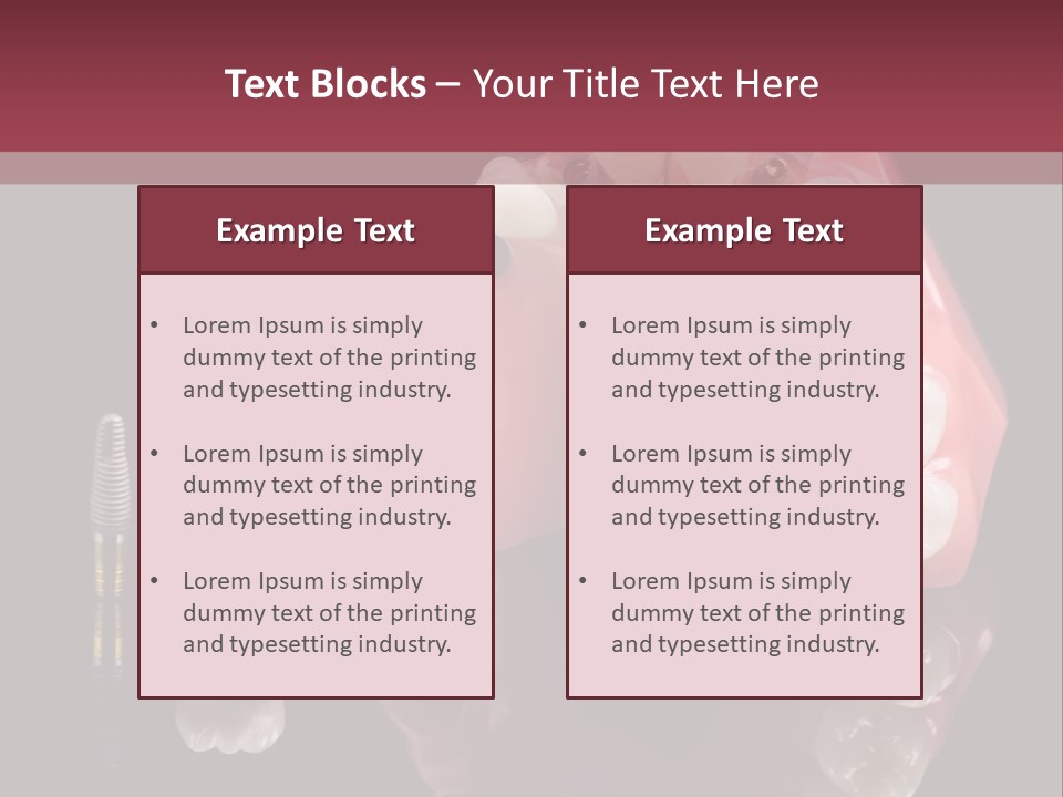 Care Anatomy Orthodonture PowerPoint Template