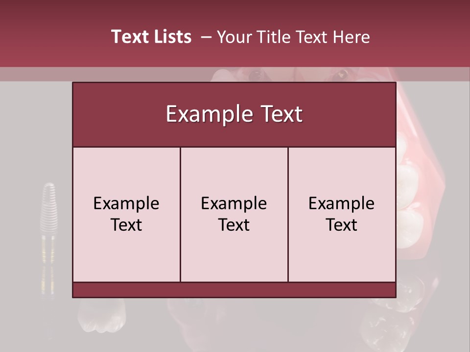 Care Anatomy Orthodonture PowerPoint Template
