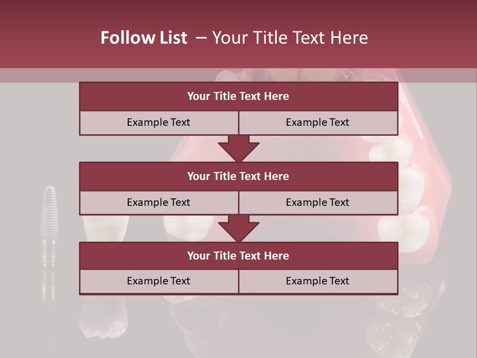 Care Anatomy Orthodonture PowerPoint Template