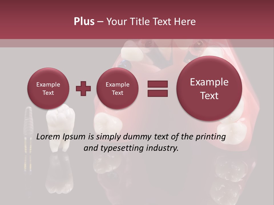 Care Anatomy Orthodonture PowerPoint Template