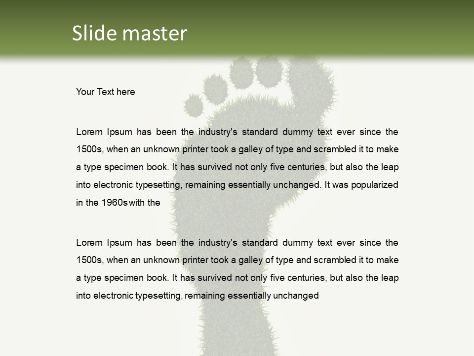 Nature Texture Sole PowerPoint Template