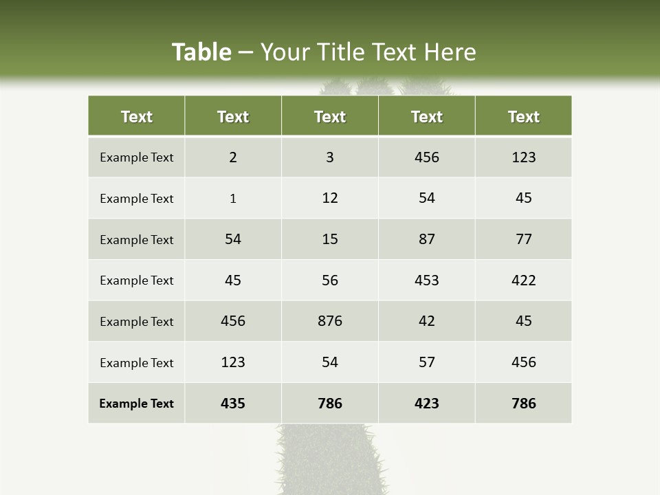 Nature Texture Sole PowerPoint Template