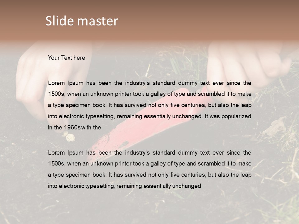 New Pea Scene PowerPoint Template