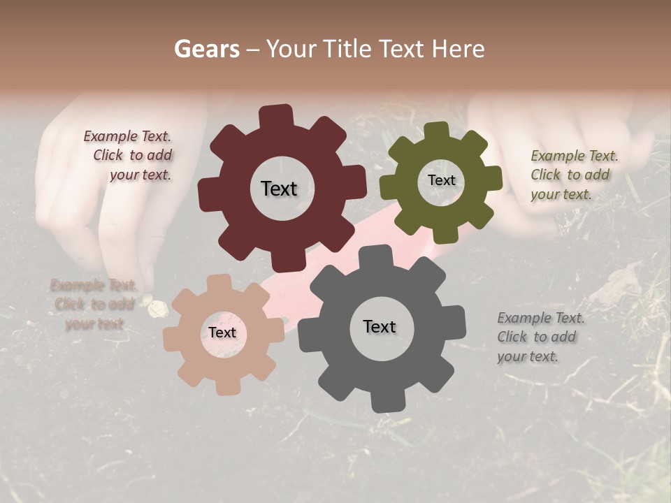 New Pea Scene PowerPoint Template