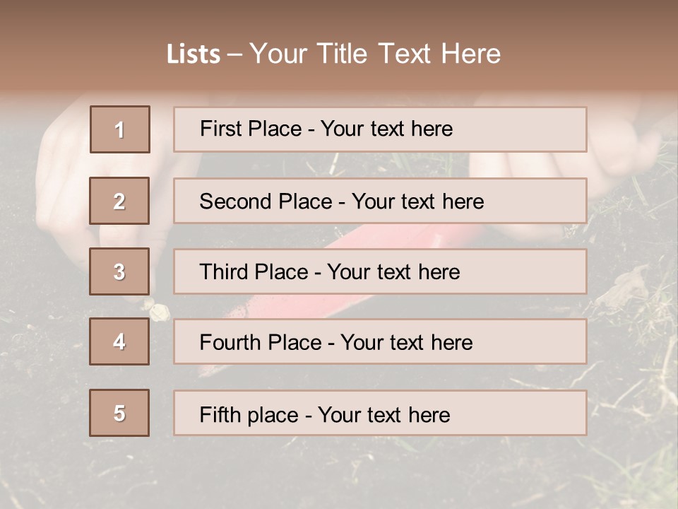 New Pea Scene PowerPoint Template