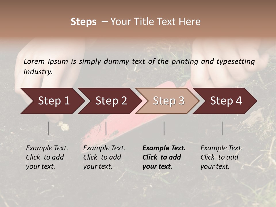 New Pea Scene PowerPoint Template
