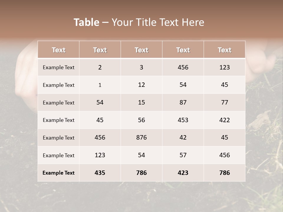 New Pea Scene PowerPoint Template