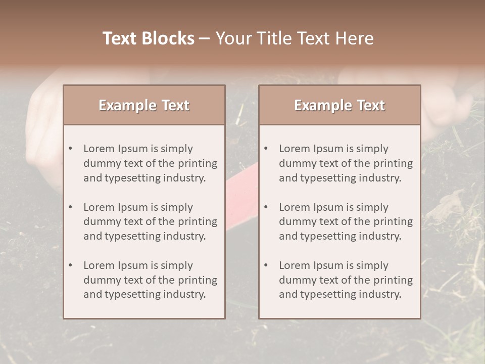 New Pea Scene PowerPoint Template