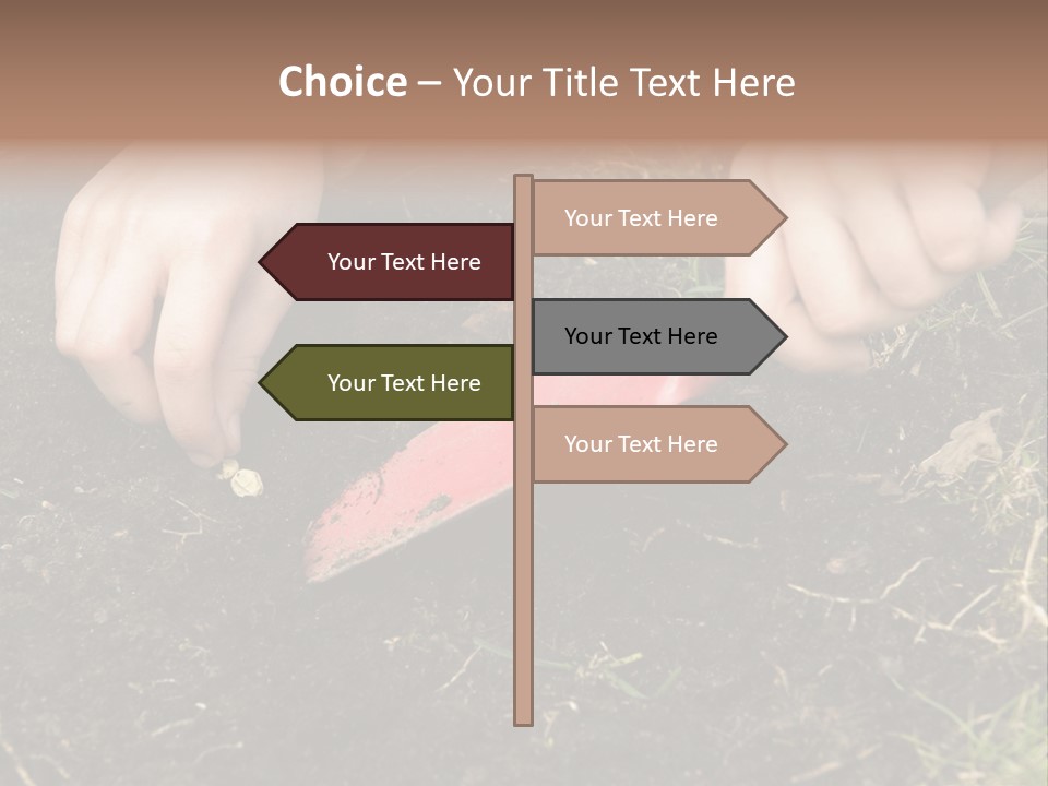 New Pea Scene PowerPoint Template
