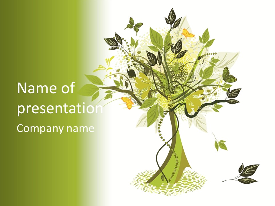 Environmental Concepts Back PowerPoint Template