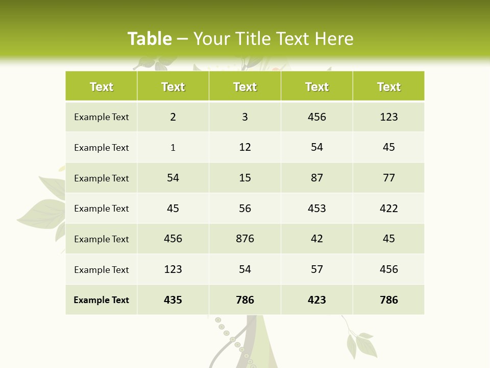 Environmental Concepts Back PowerPoint Template