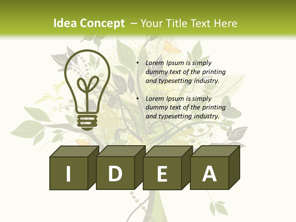 Environmental Concepts Back PowerPoint Template