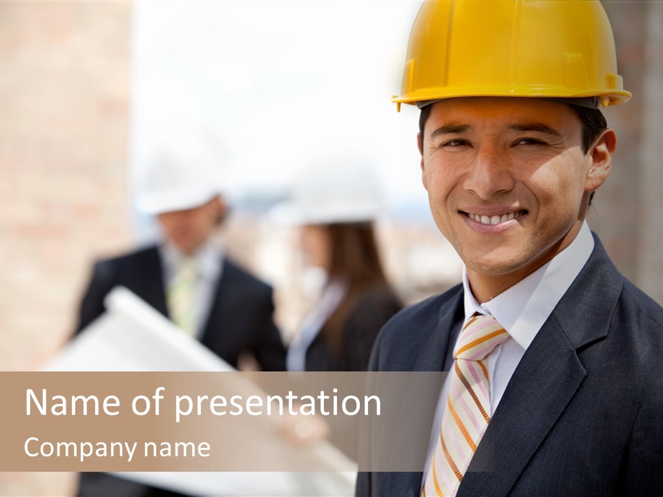 Construction Health Cheerful PowerPoint Template