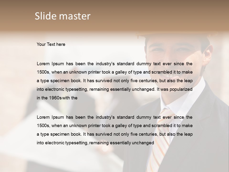 Construction Health Cheerful PowerPoint Template