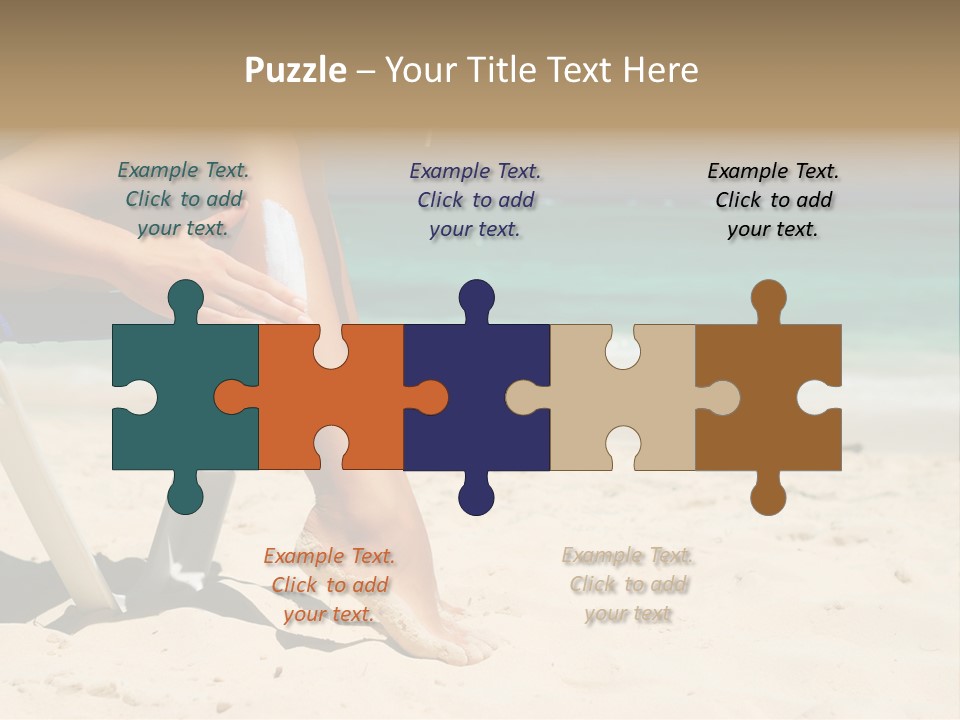 Legs Beauty Suncare PowerPoint Template