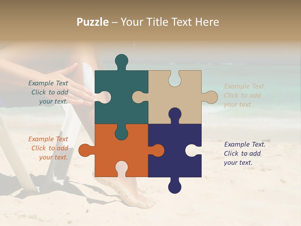 Legs Beauty Suncare PowerPoint Template