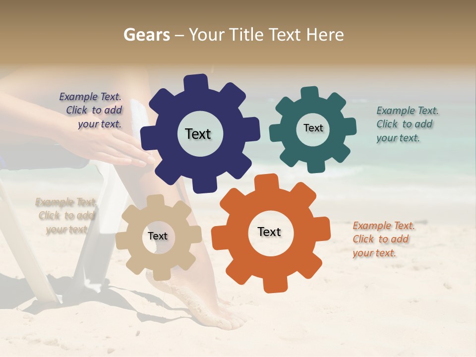 Legs Beauty Suncare PowerPoint Template