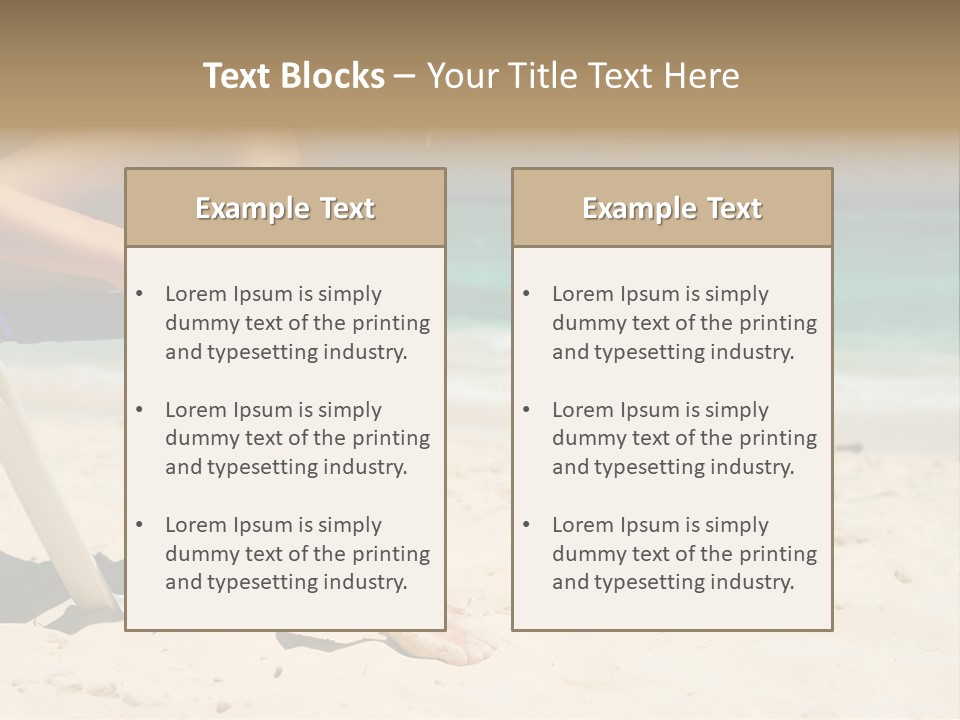 Legs Beauty Suncare PowerPoint Template