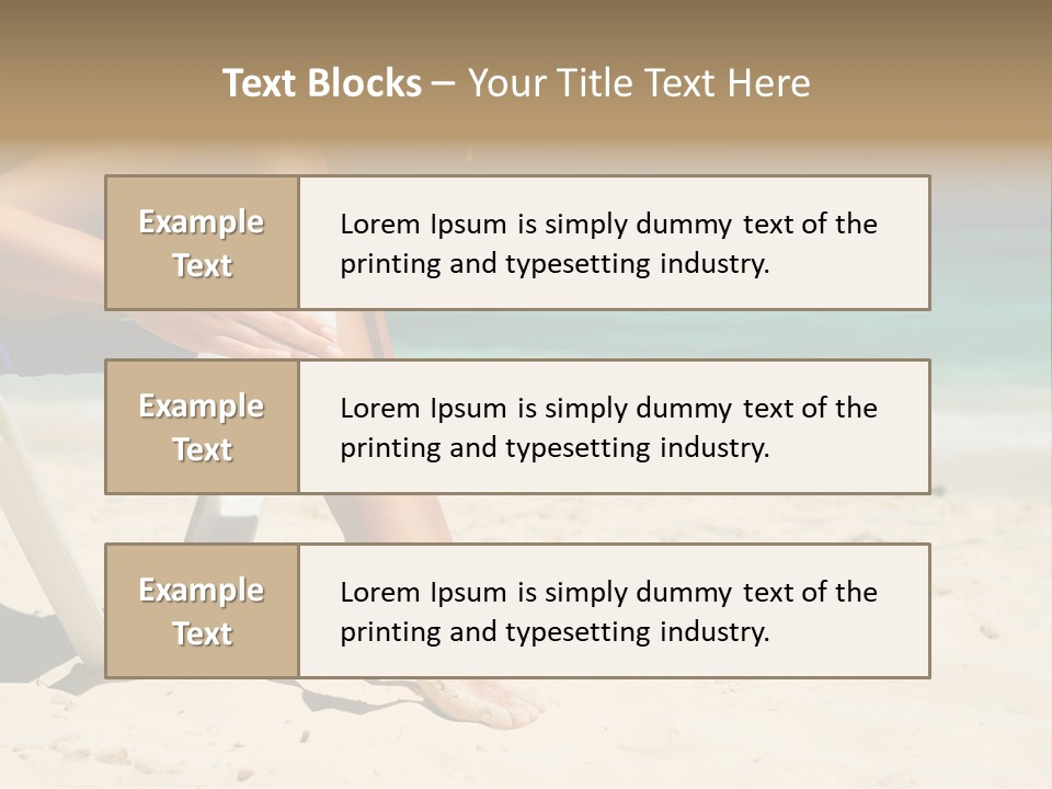 Legs Beauty Suncare PowerPoint Template