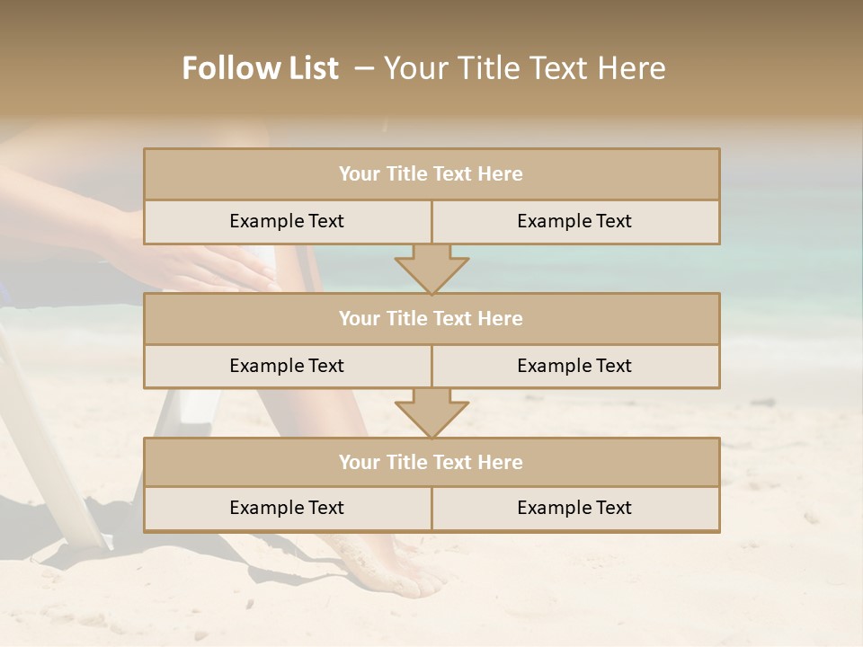 Legs Beauty Suncare PowerPoint Template