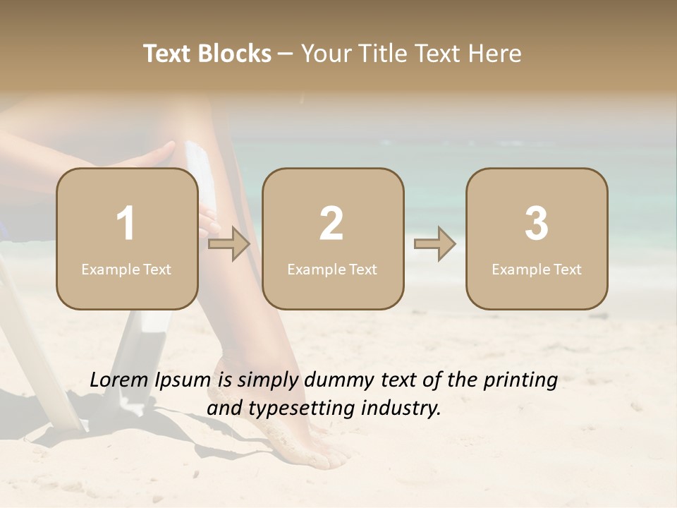 Legs Beauty Suncare PowerPoint Template